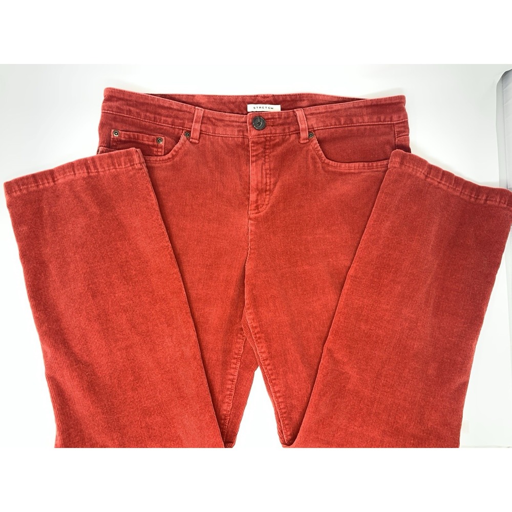 Jones New York Sport Stretch Red Corduroy‎ Women's Jeans Size 12